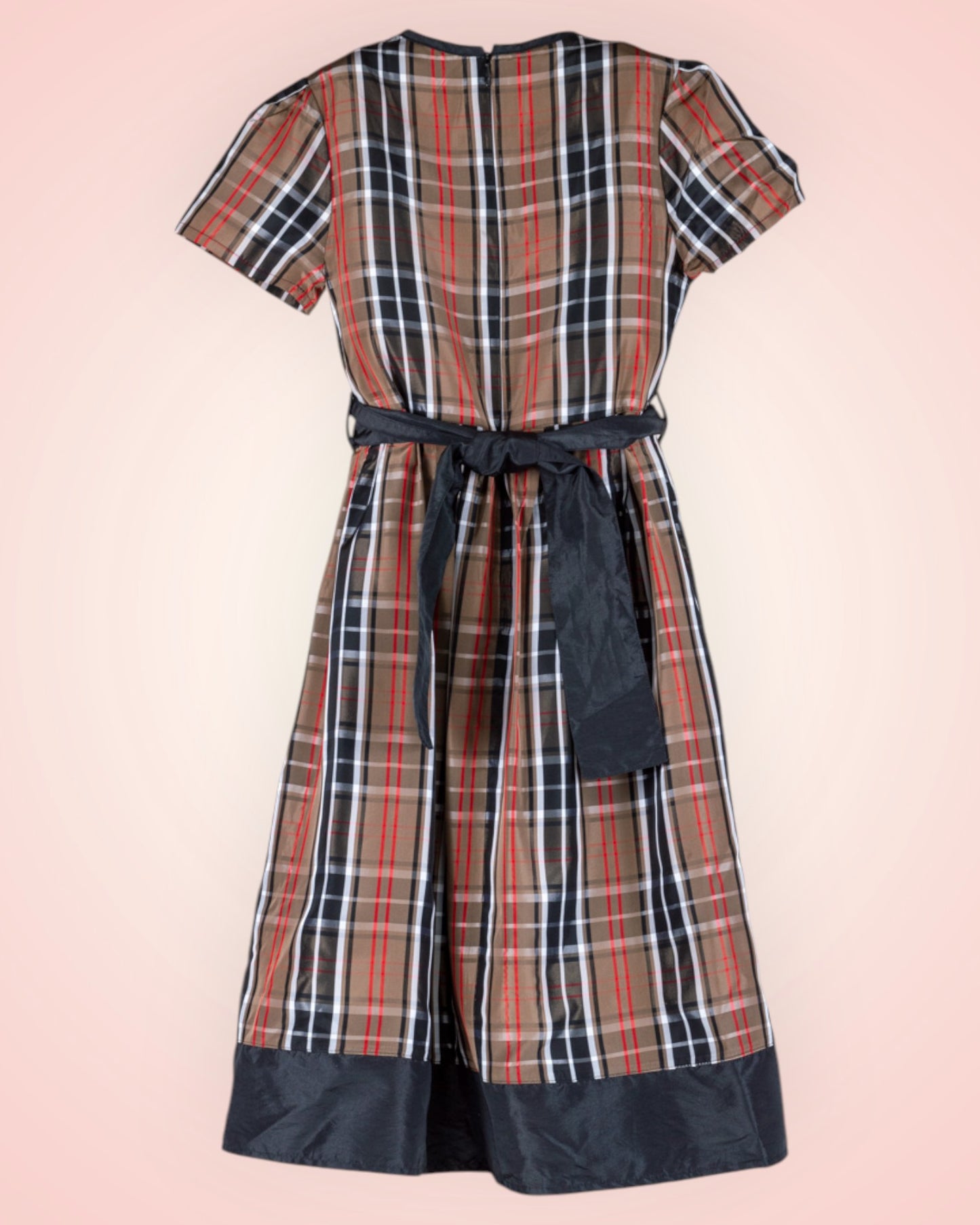 New Come girls' plaid party dress