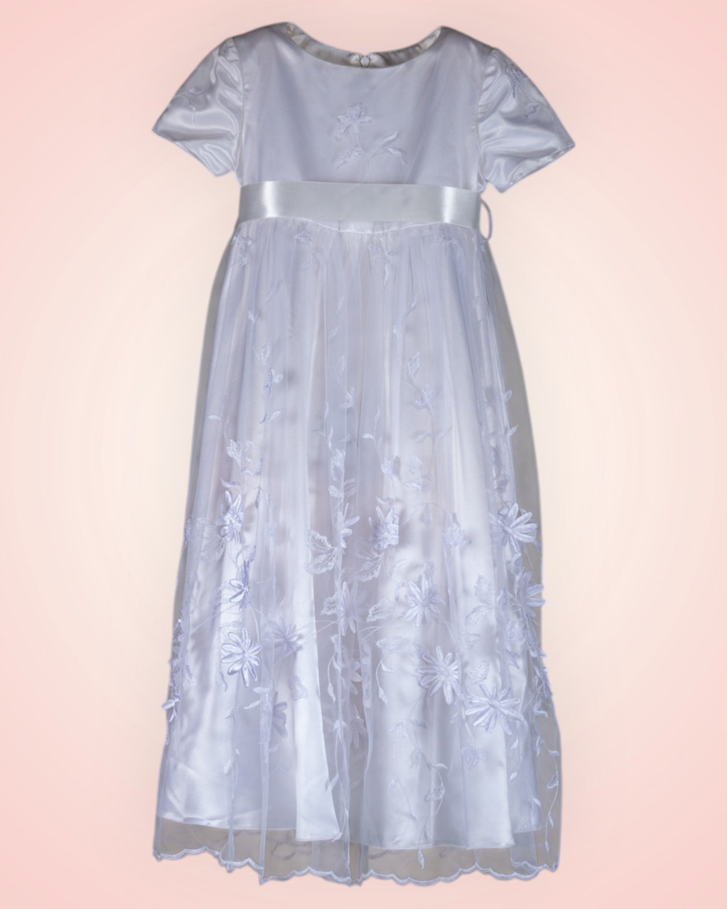 White lace girls' dress