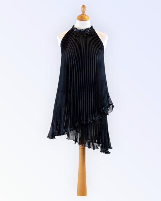 Pleated mini dress