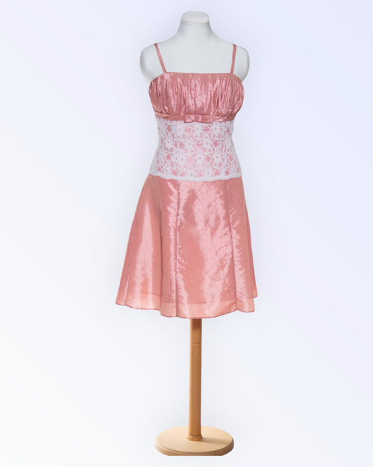 Pink taffeta party dress