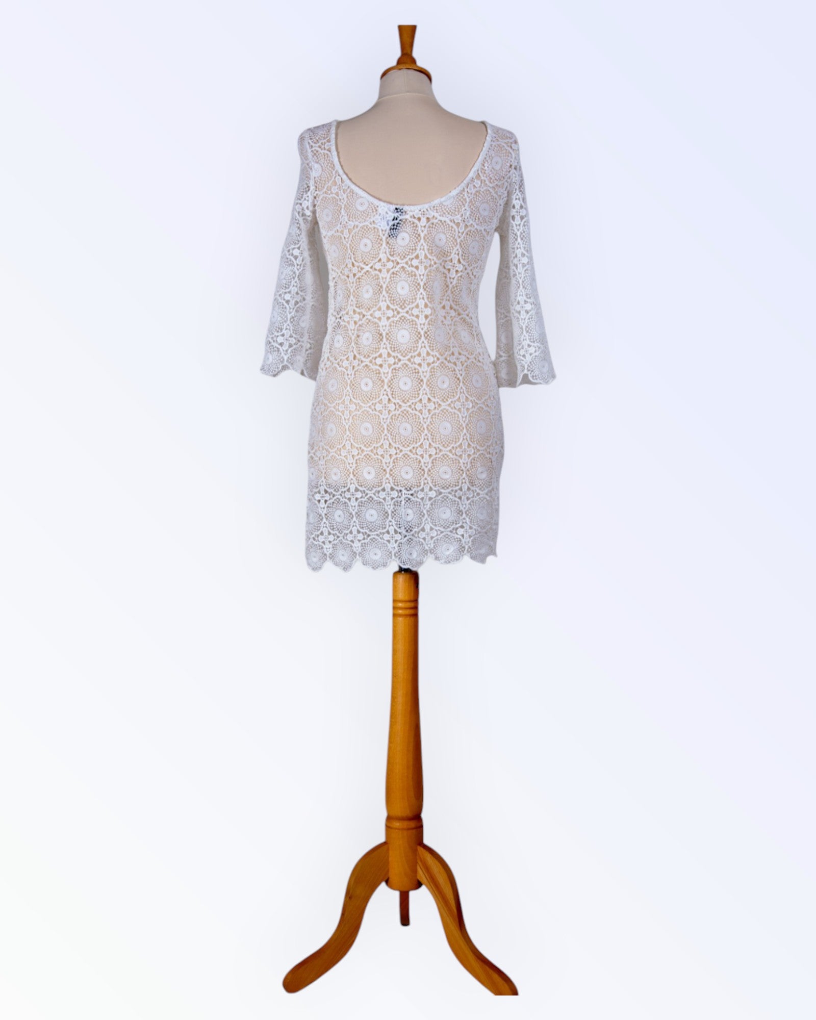 H&M valkoinen pitsitunika