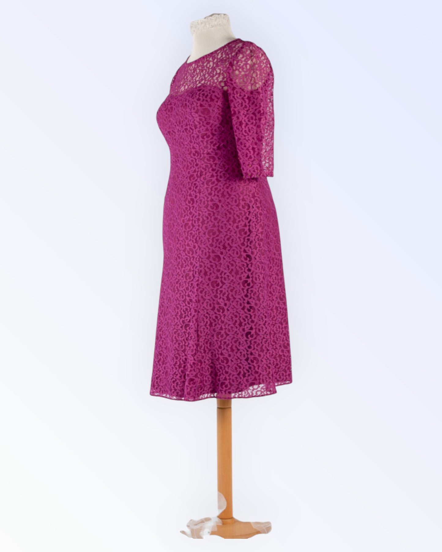 Purple lace dress