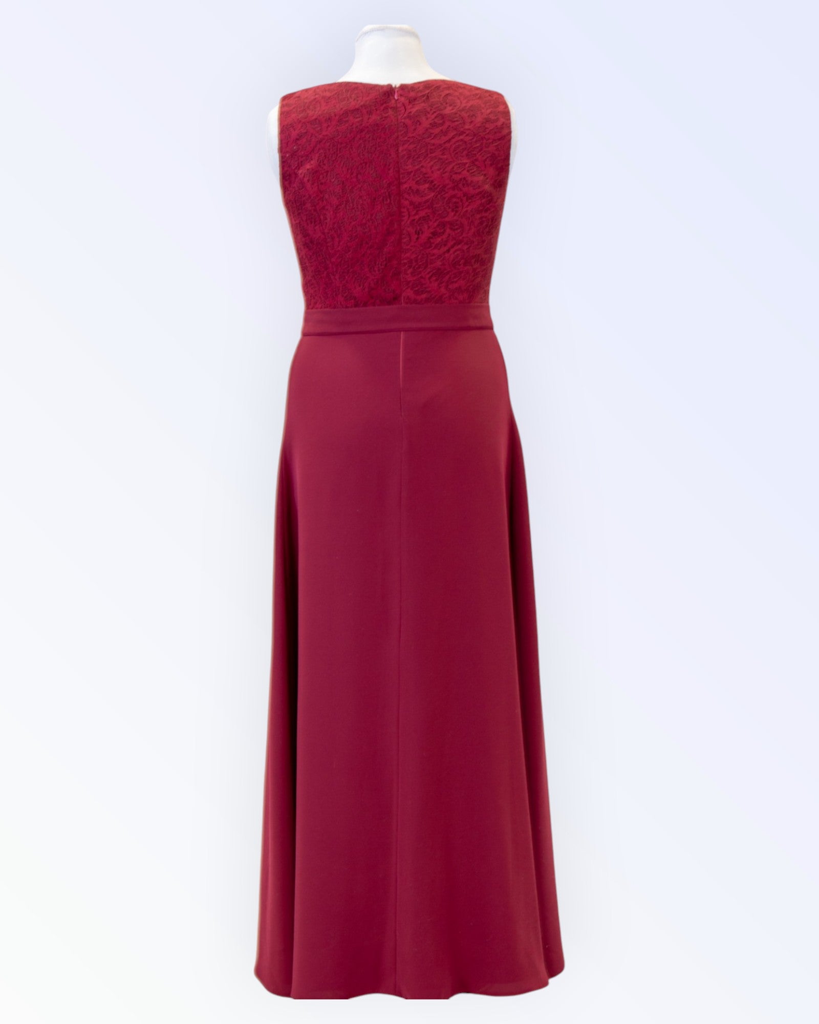 Burgundy long formal dress