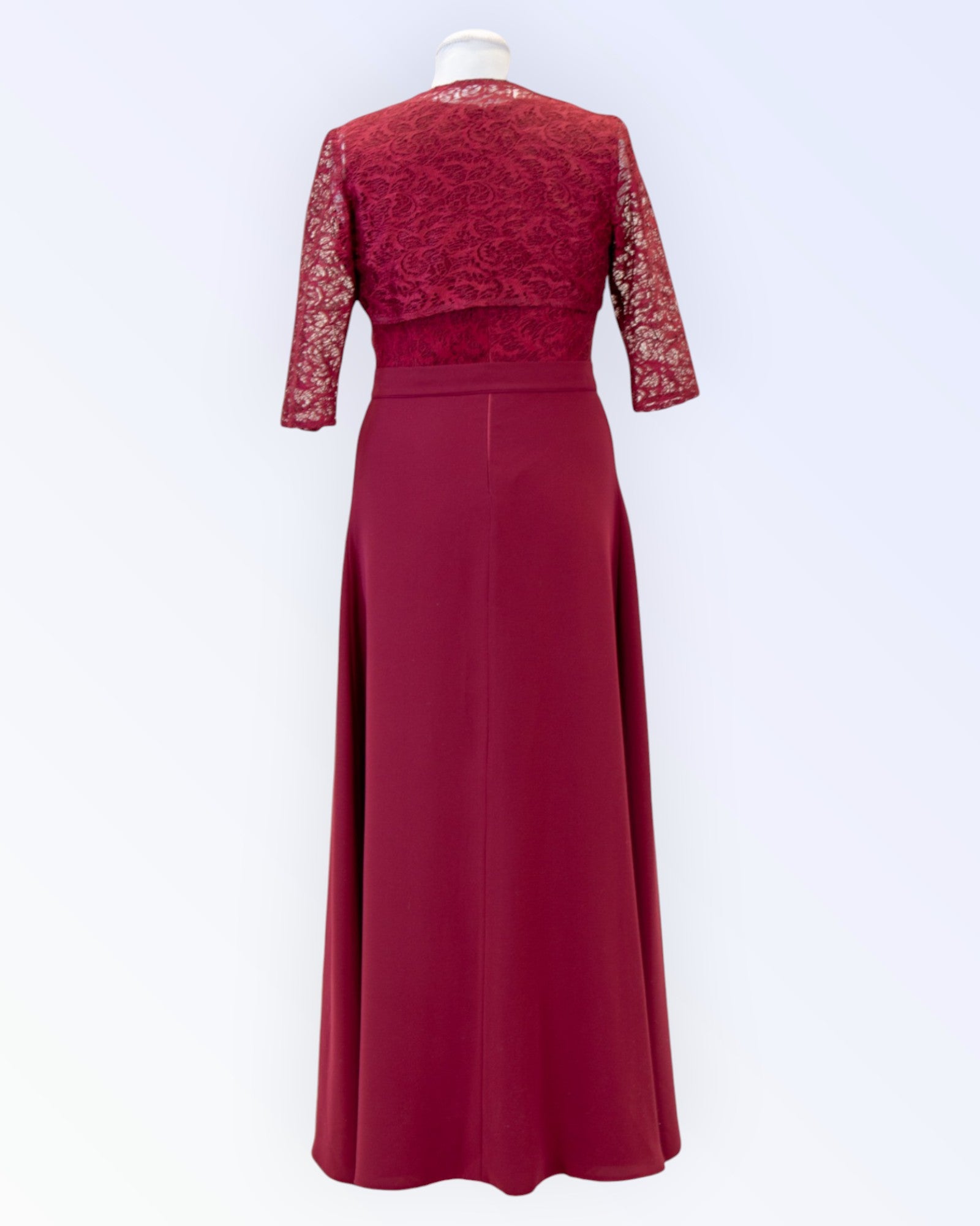 Burgundy long formal dress