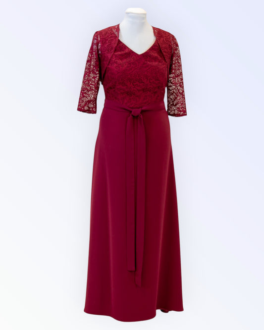 Burgundy long formal dress
