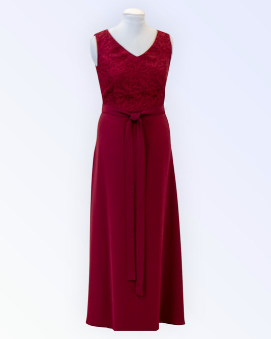 Burgundy long formal dress