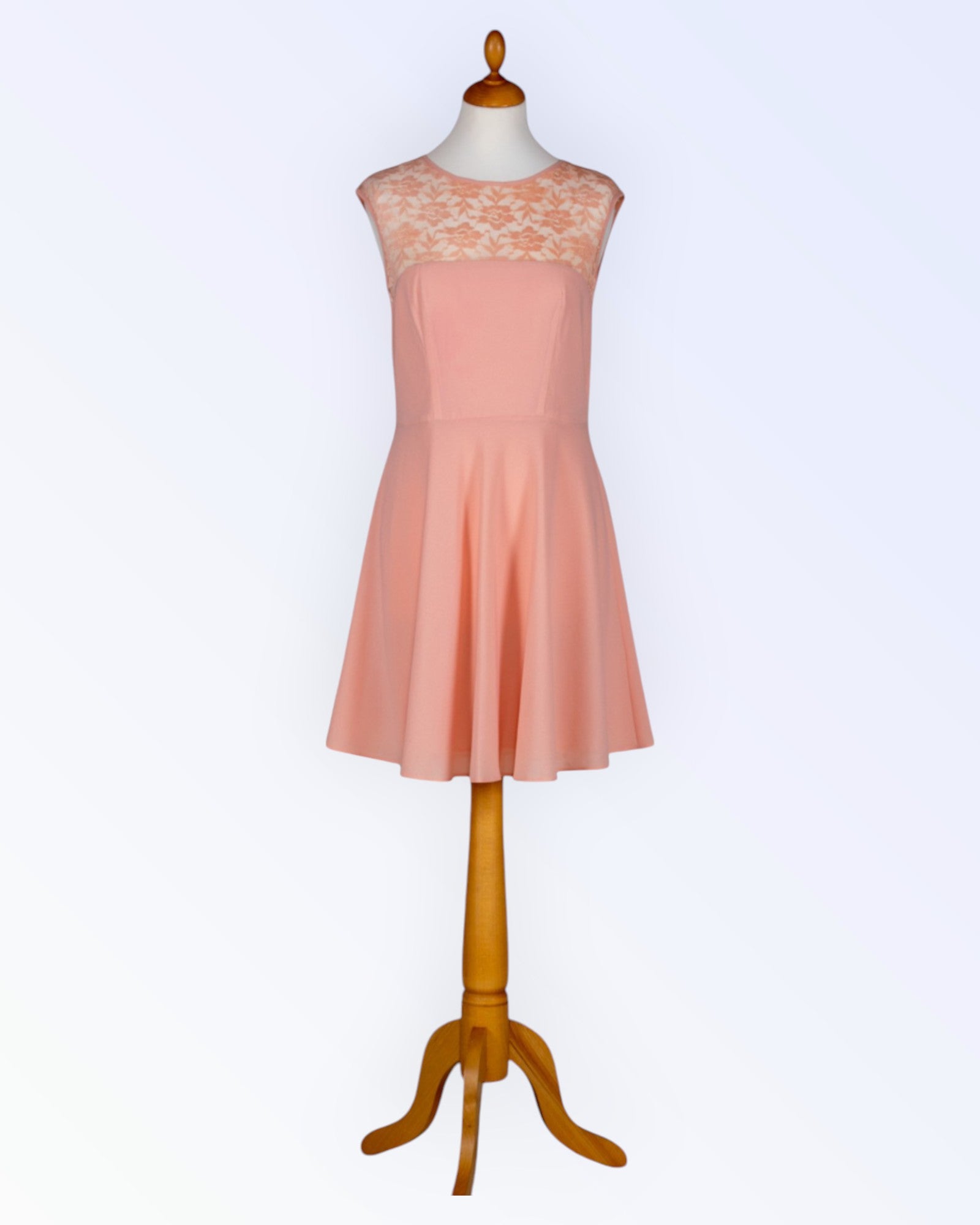 Coral pink party dress