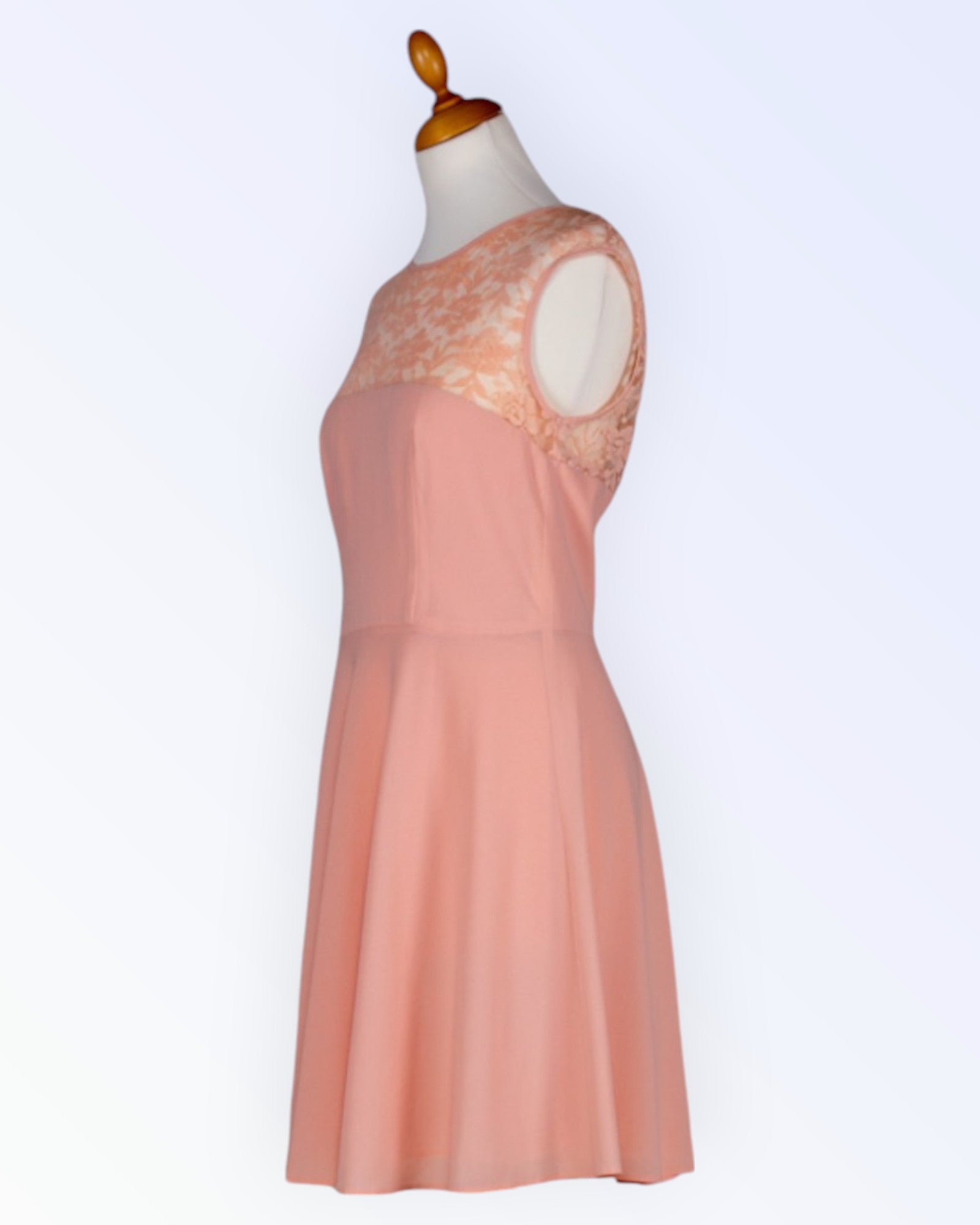 Coral pink party dress