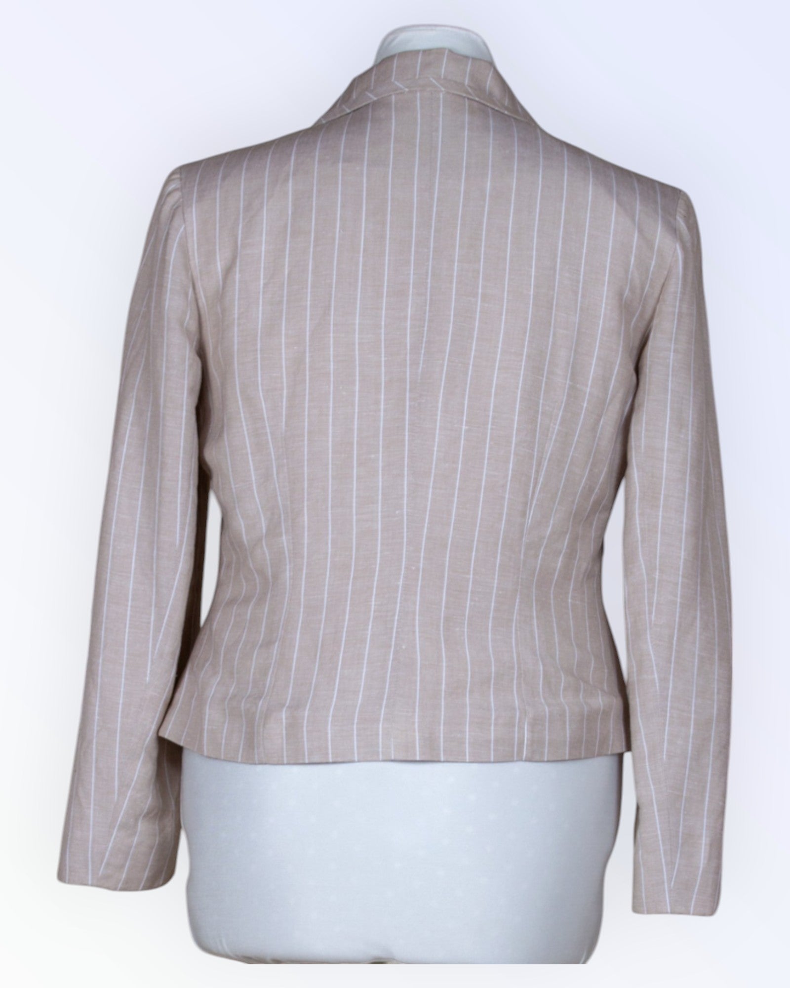 Orsay-raidallinen kevyt pellavainen kesätakki