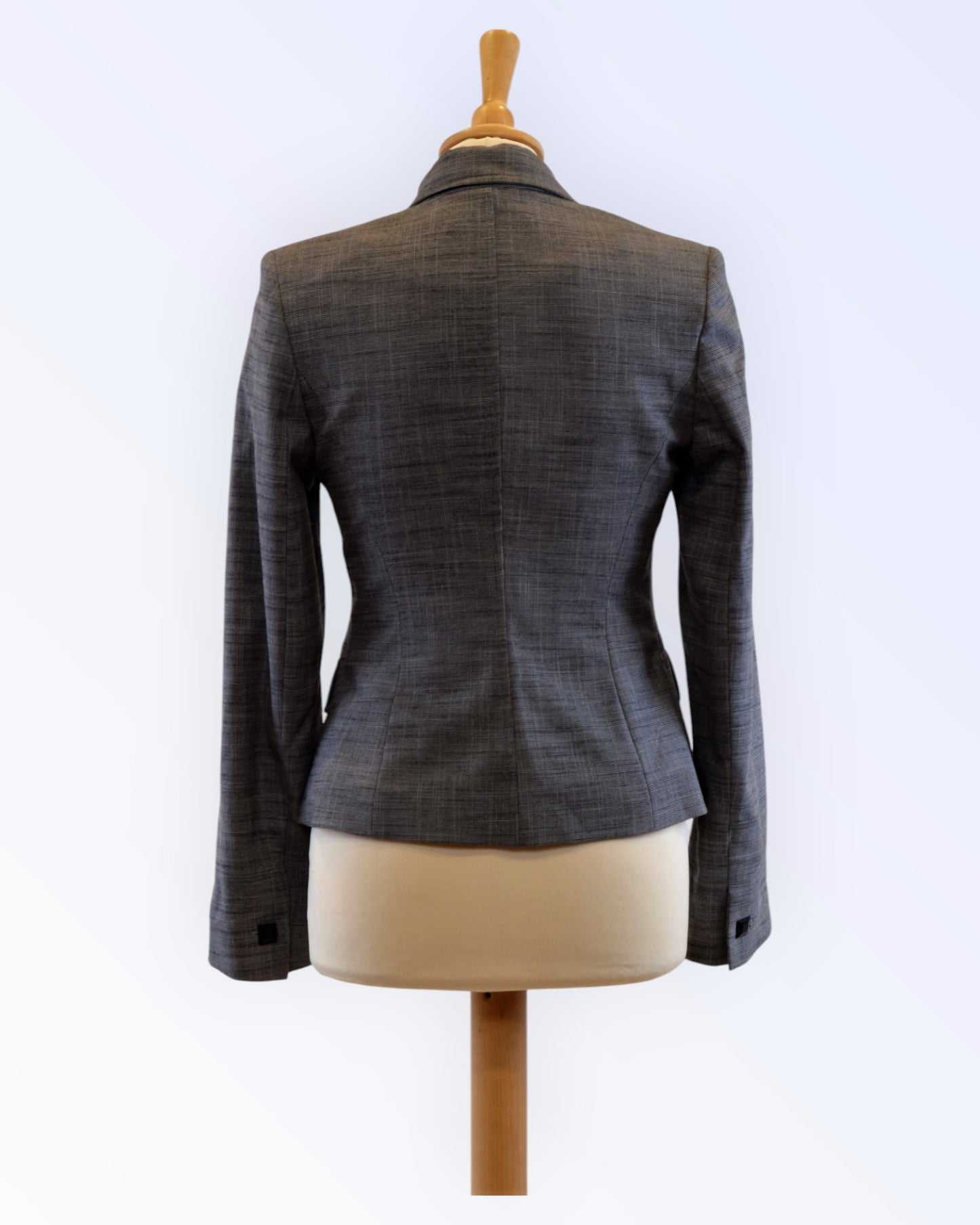 Next black and white fabric jacket
