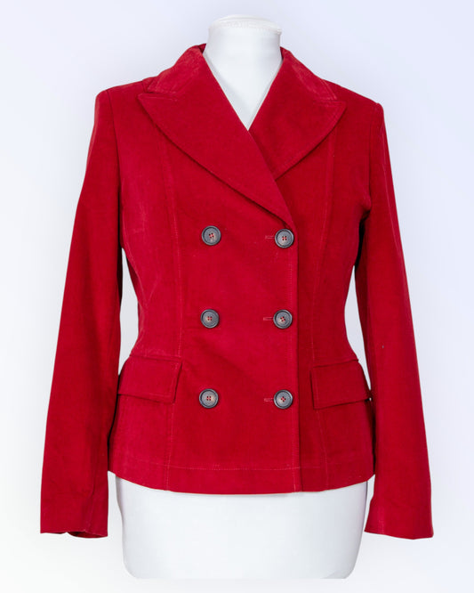 Cinque red velvet jacket