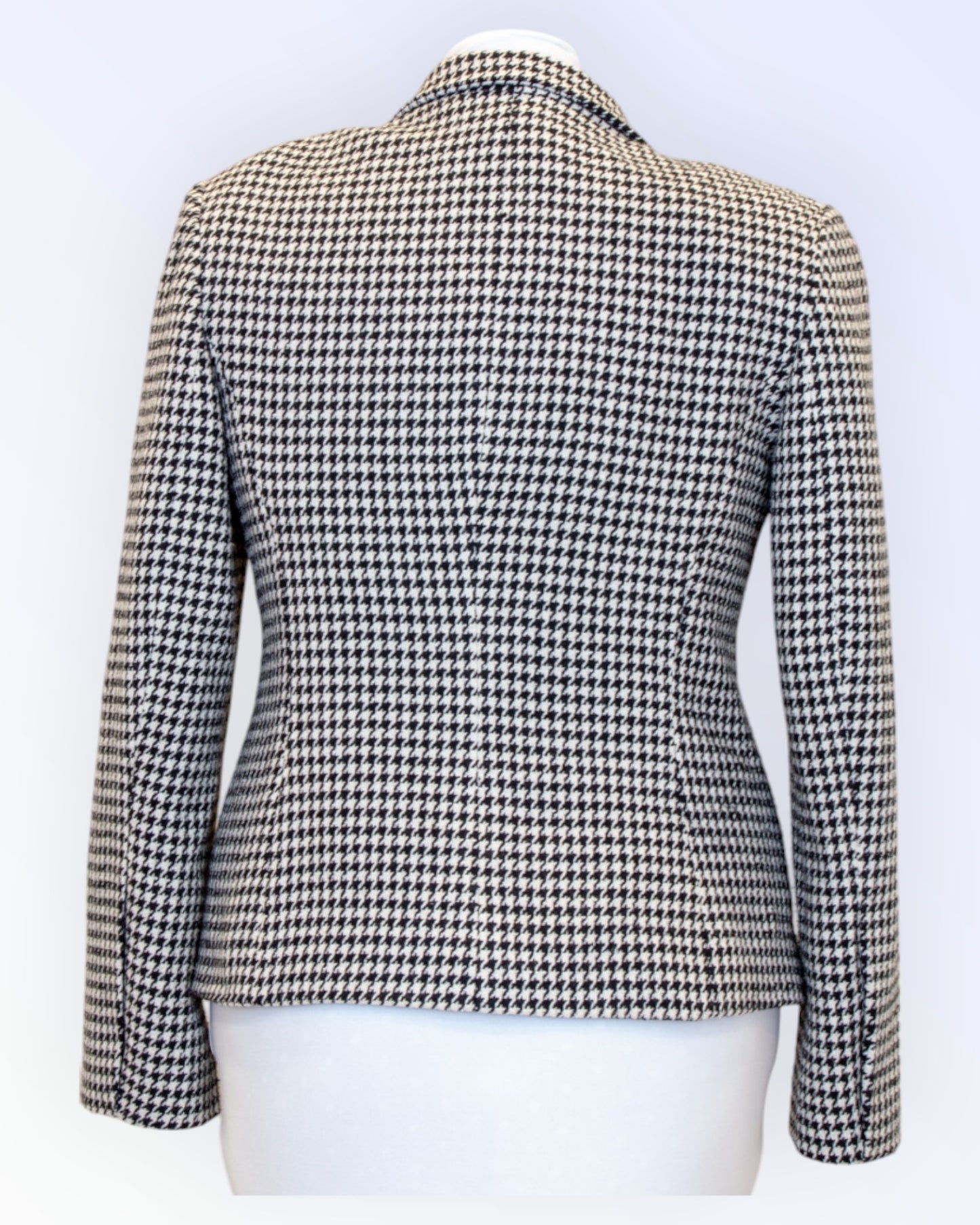 Black and white suit jacket