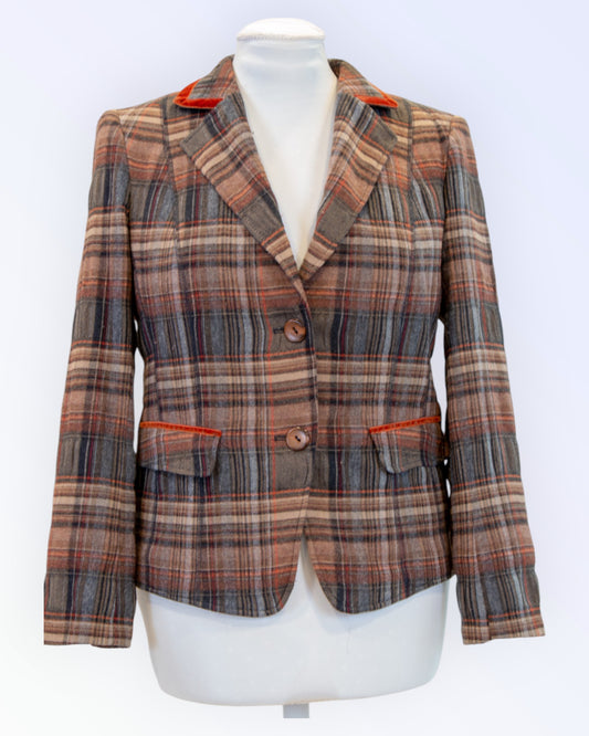 Basler Black Label checked blazer