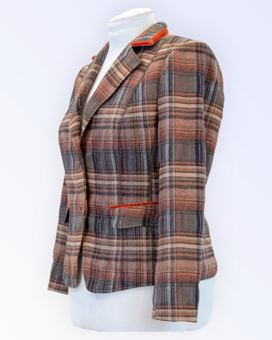 Basler Black Label checked blazer