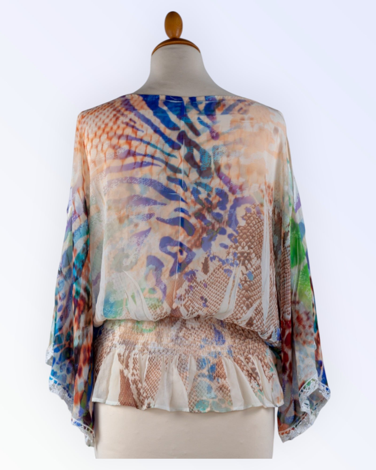 S.12 S Twelve colorful chiffon blouse