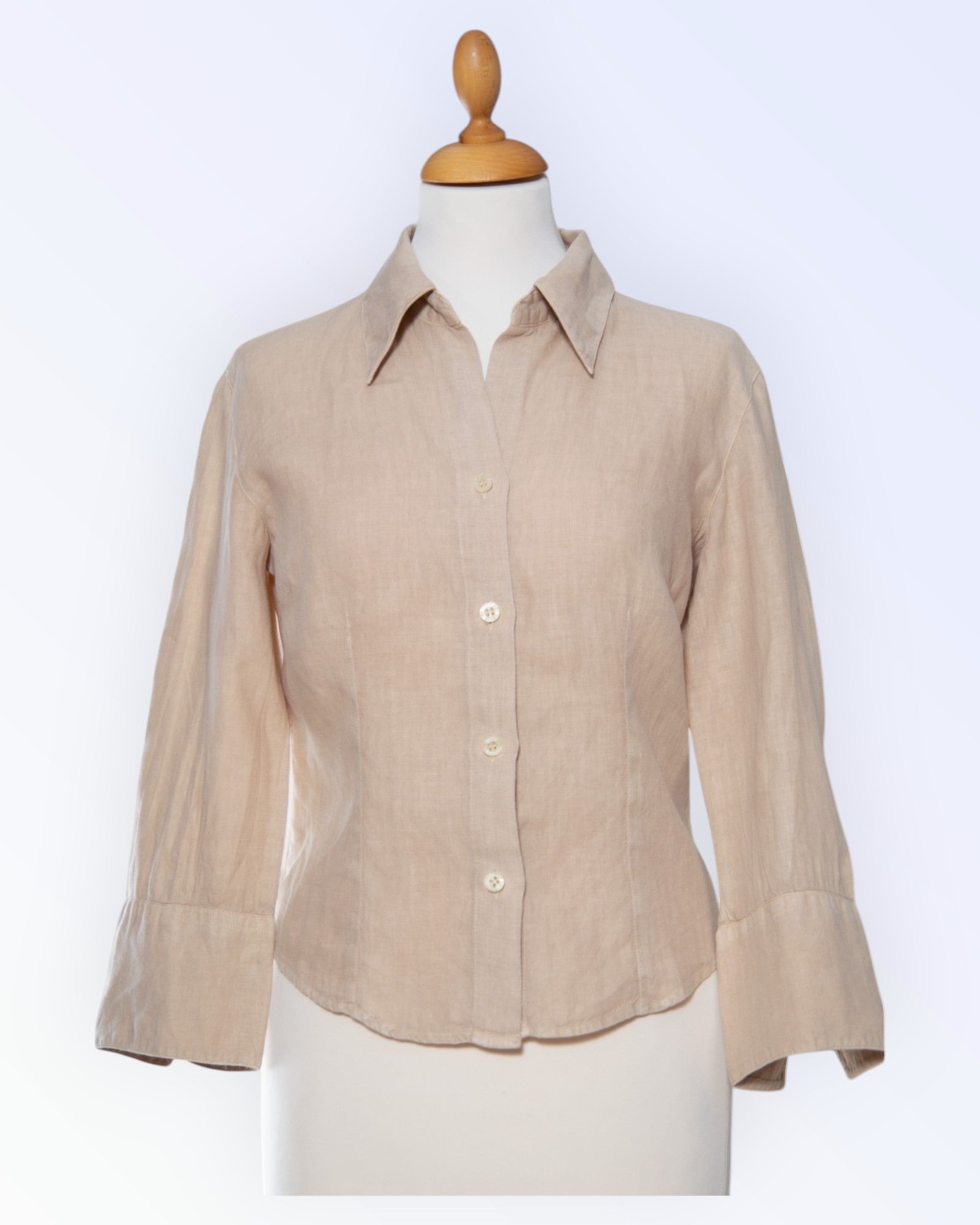 Trussardi Sport beige linen blouse