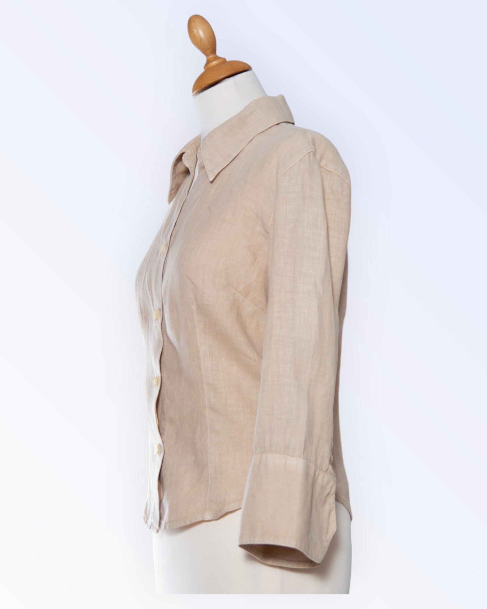 Trussardi Sport beige linen blouse