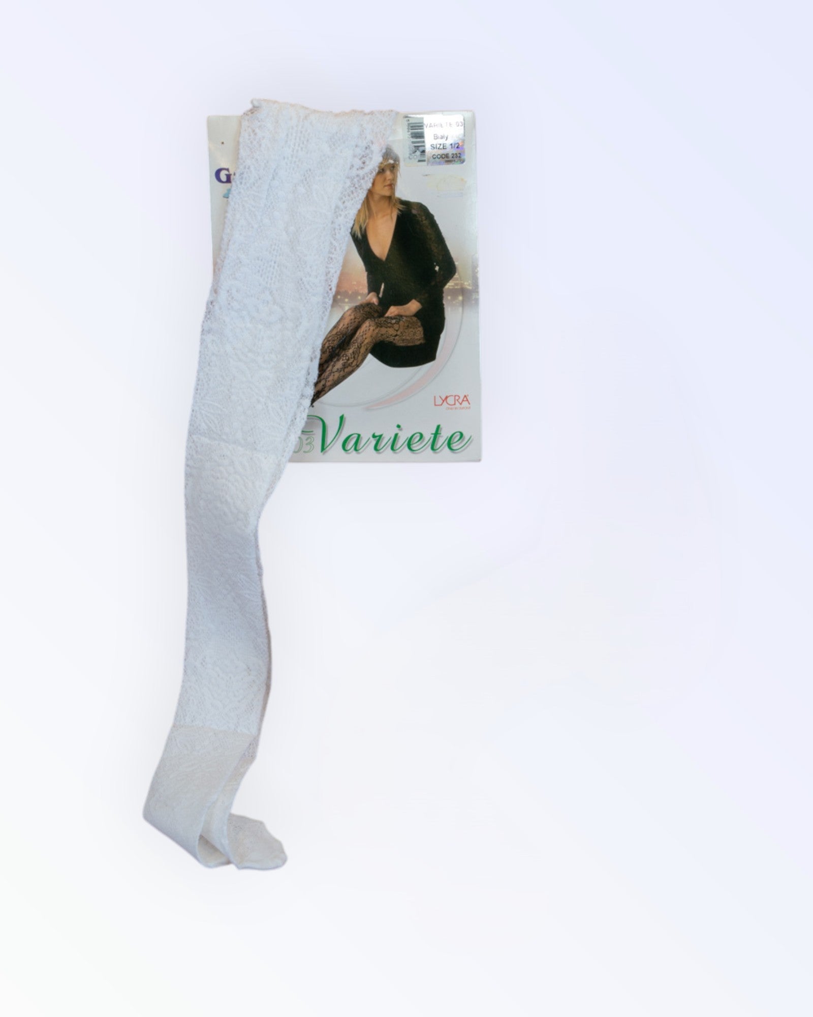 Gabriella pitsilised valged sukkpüksid