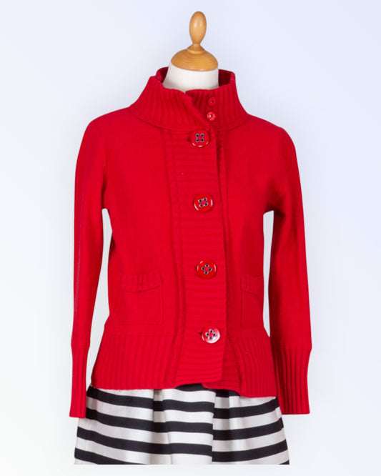 Luisa Cerano red cardigan