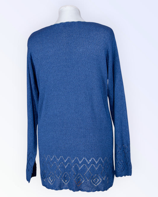 Arlene Collections blue knitted tunic