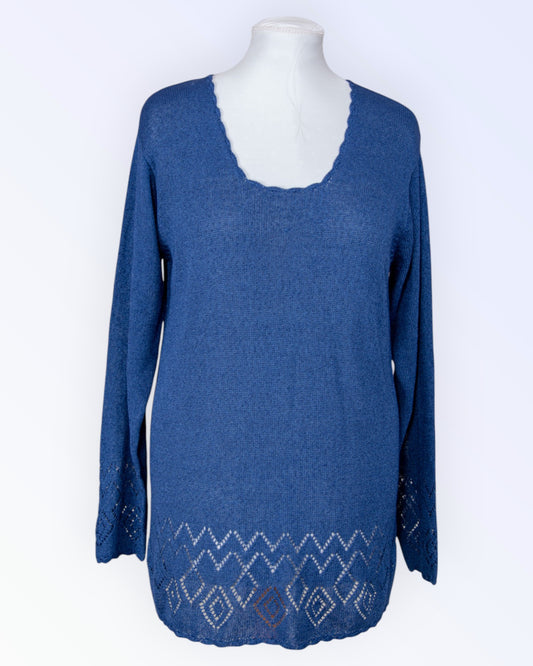 Arlene Collections blue knitted tunic