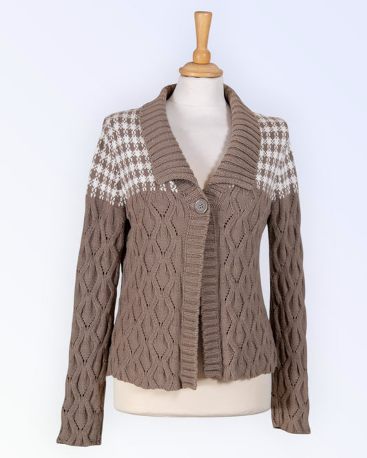 Liz&Co beige cardigan