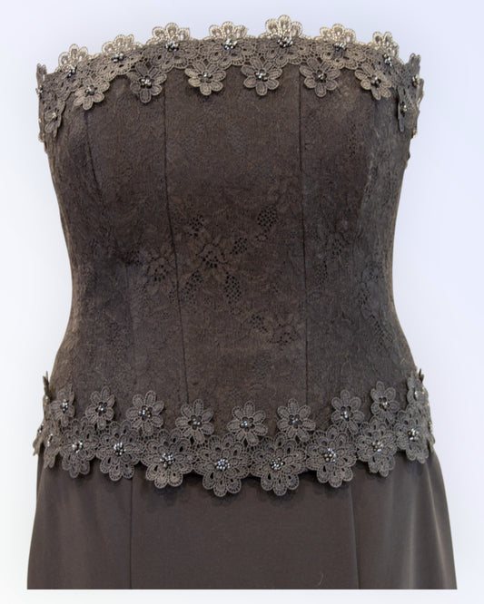 Black lace corset