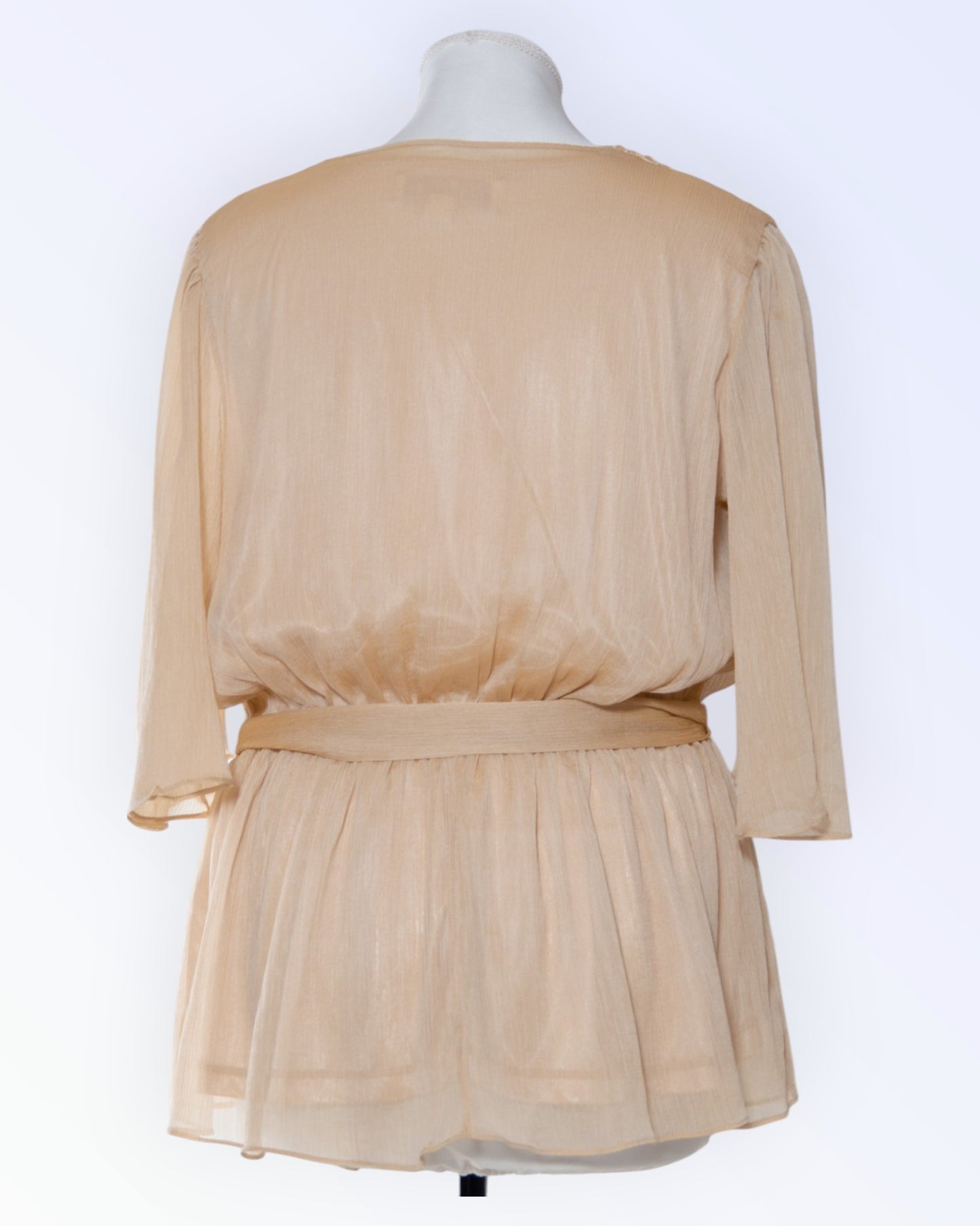 American Glamour Badgley Mischka beige tunika