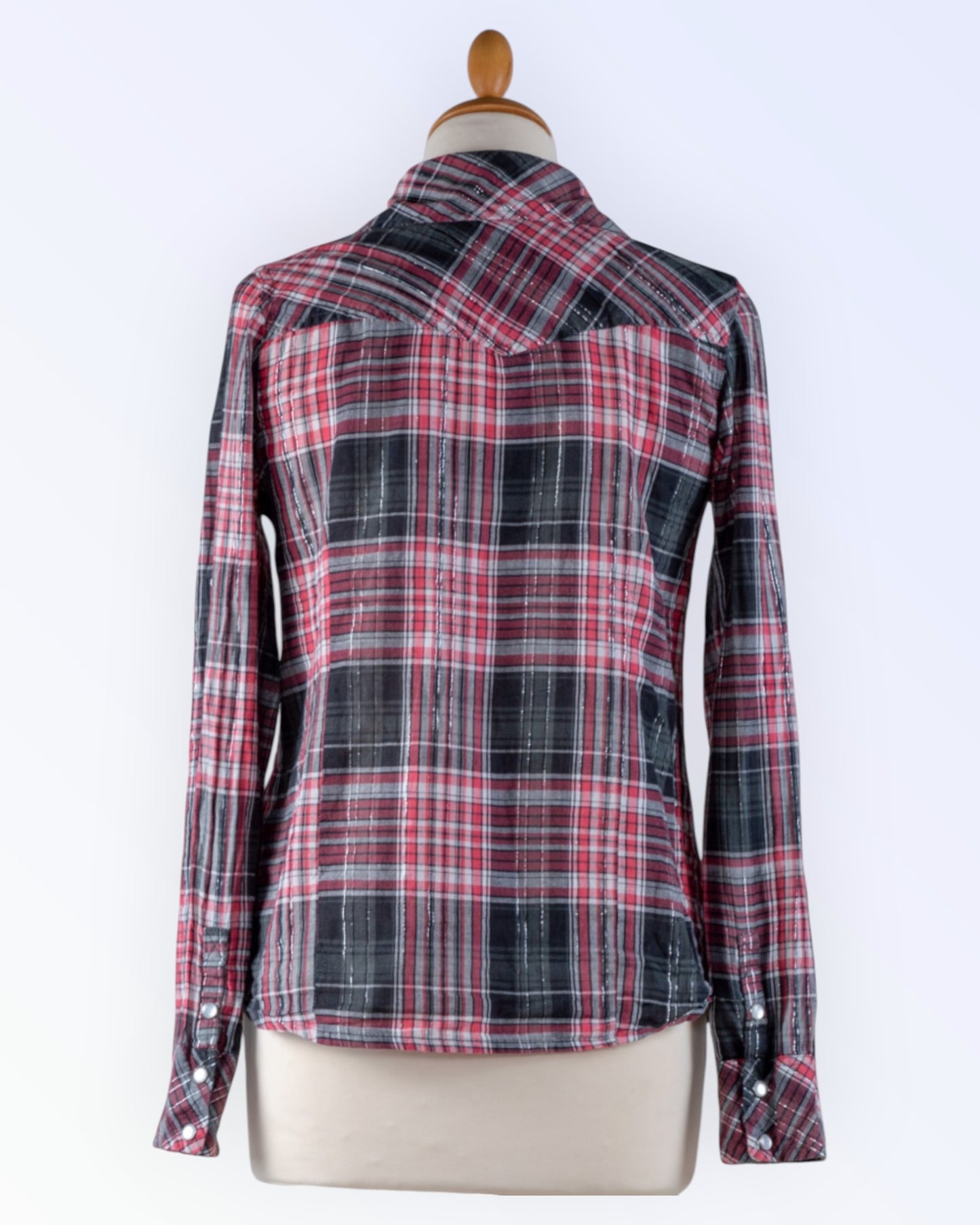 Fishbone check shirt
