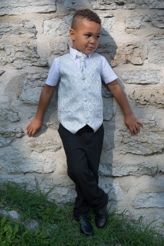 Boys' vest and necktie