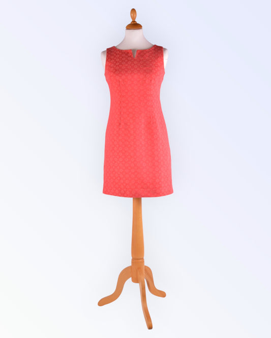 Noa Noa coral-red pencil dress