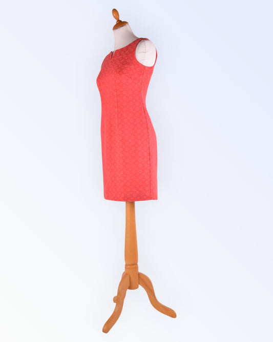 Noa Noa coral-red pencil dress