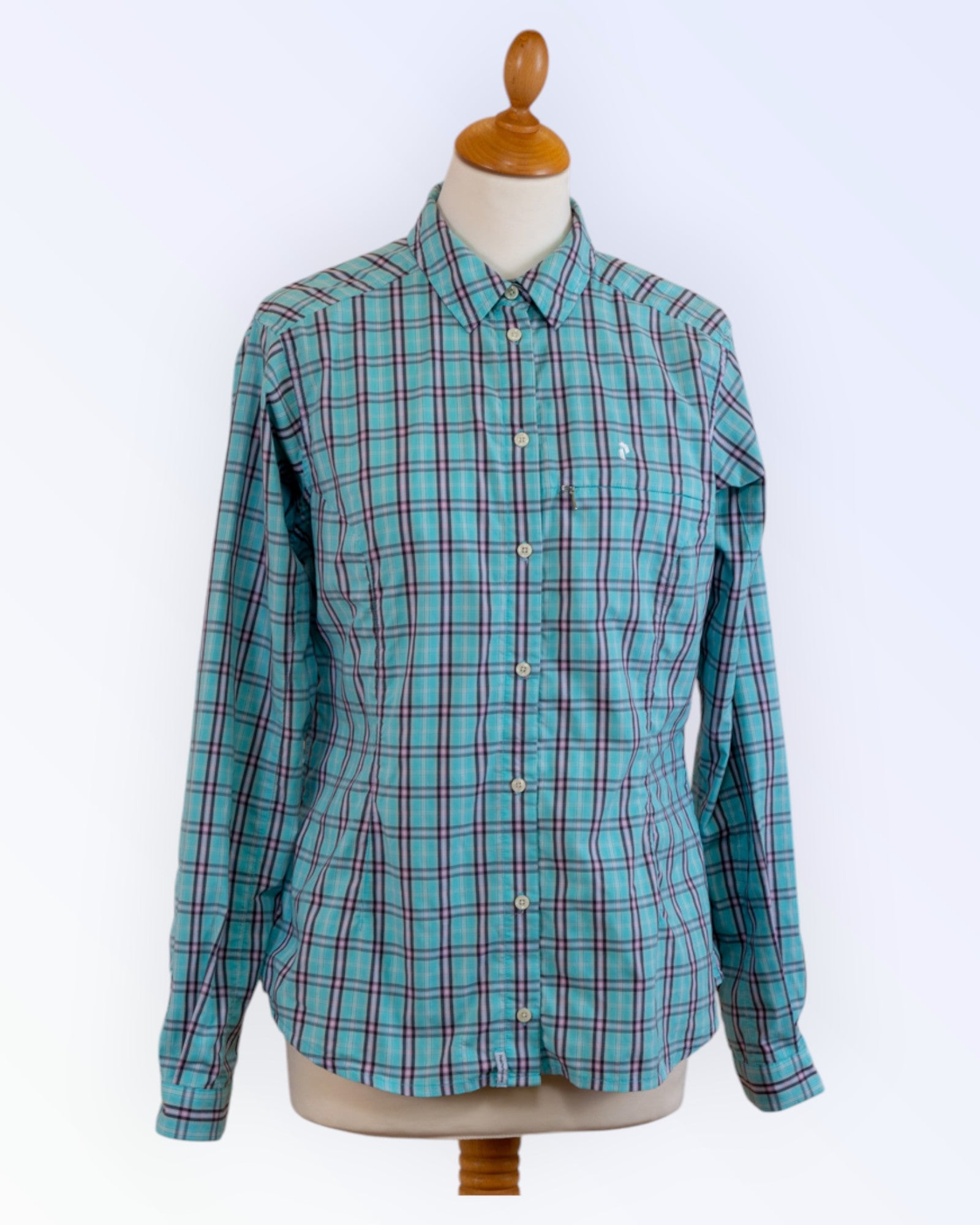 Peak Performance checked blouse