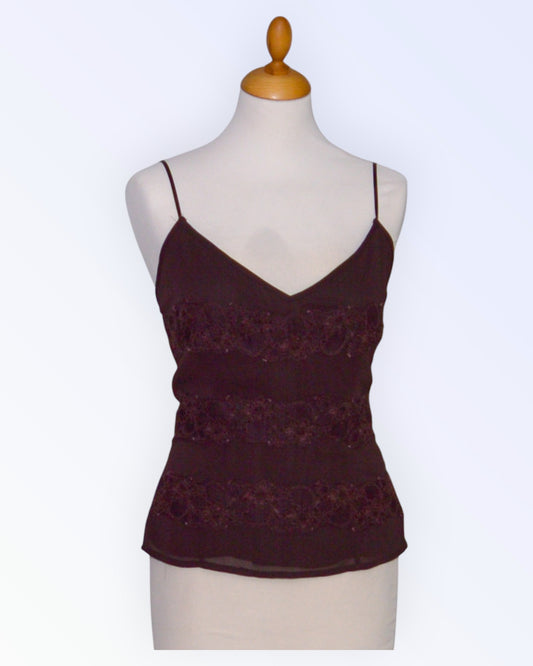 Mexx brown chiffon top