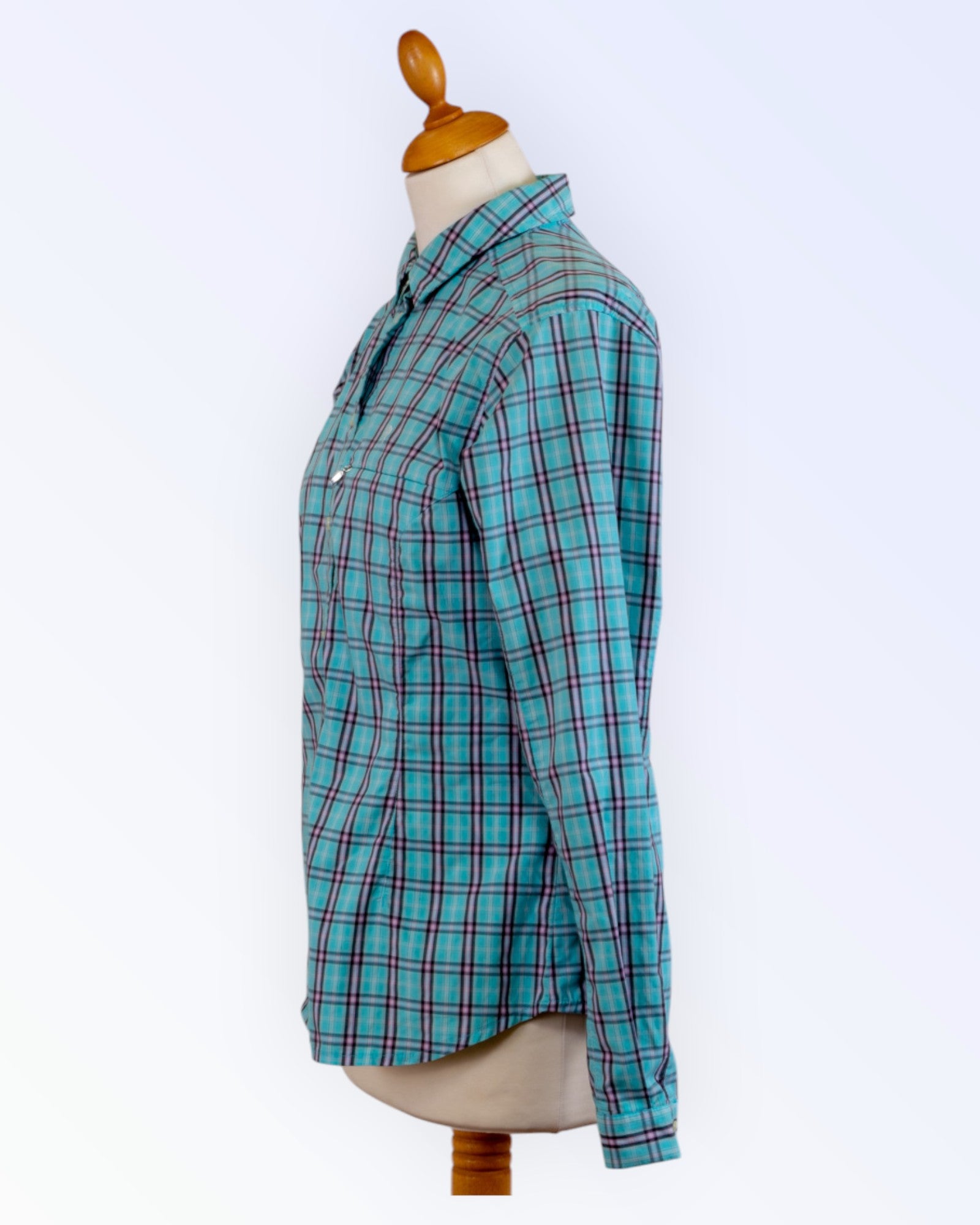 Peak Performance checked blouse