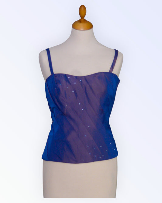 John Charles festive purple corset