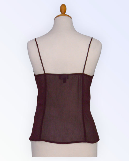 Mexx brown chiffon top