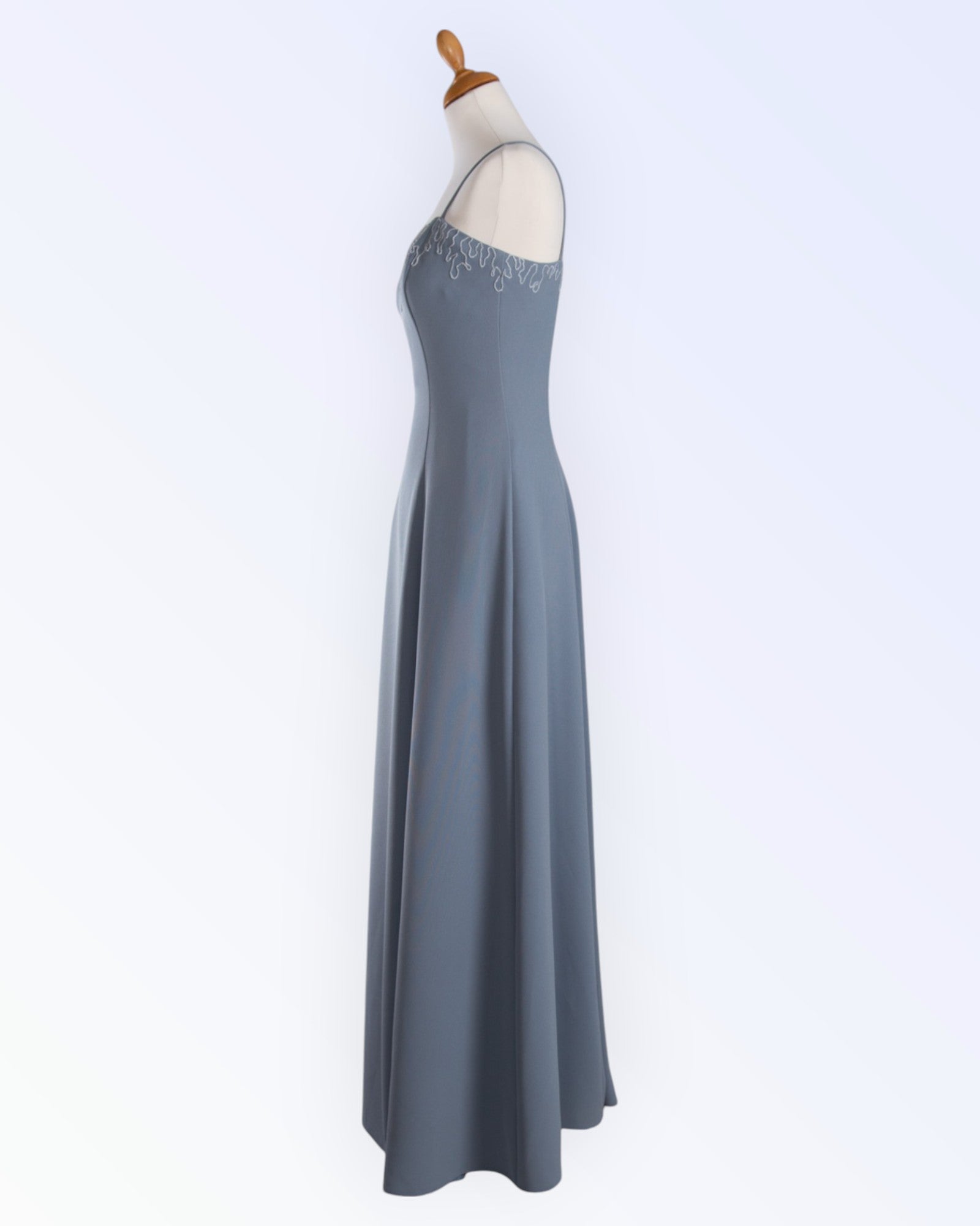 Light gray maxi dress