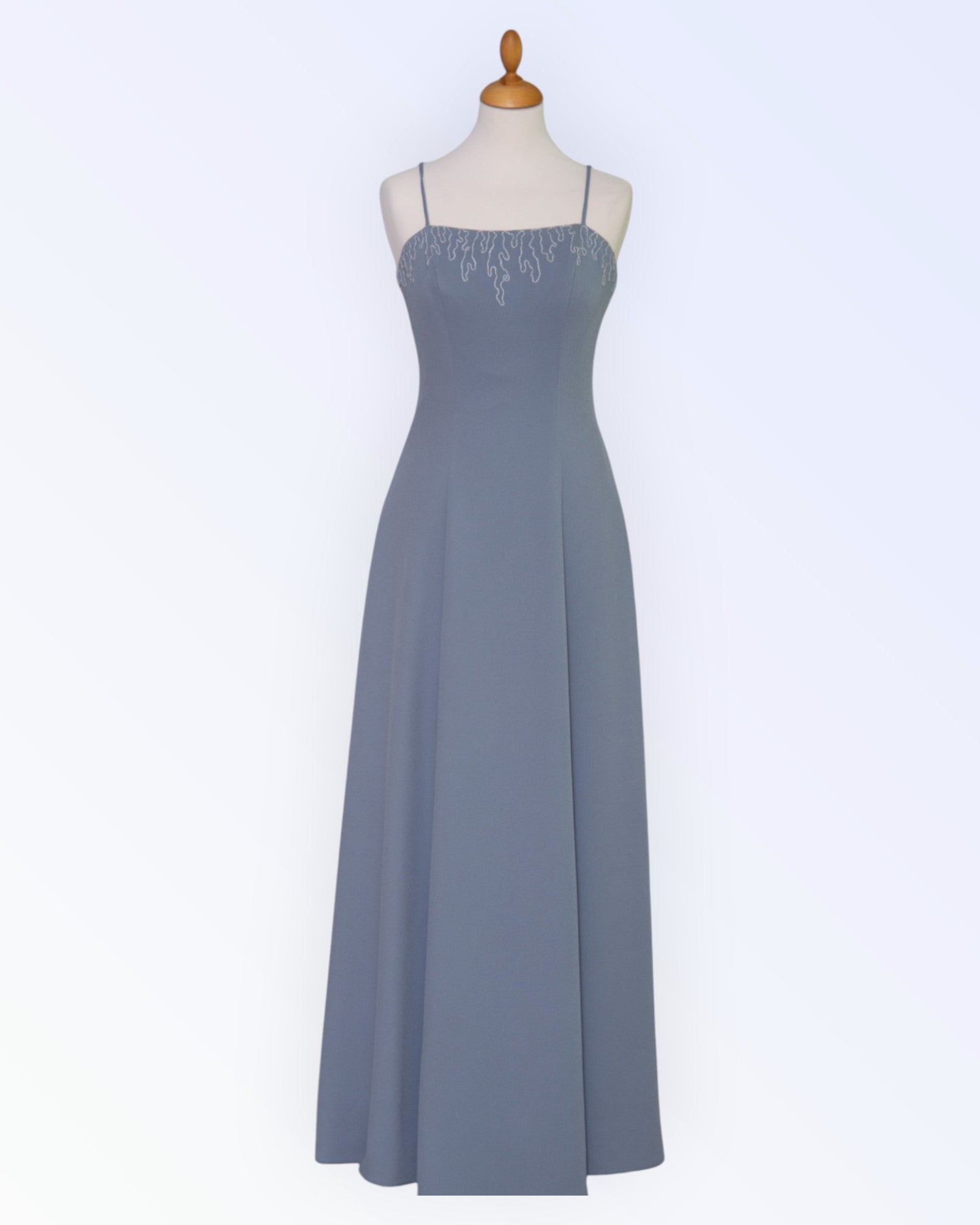 Light gray maxi dress