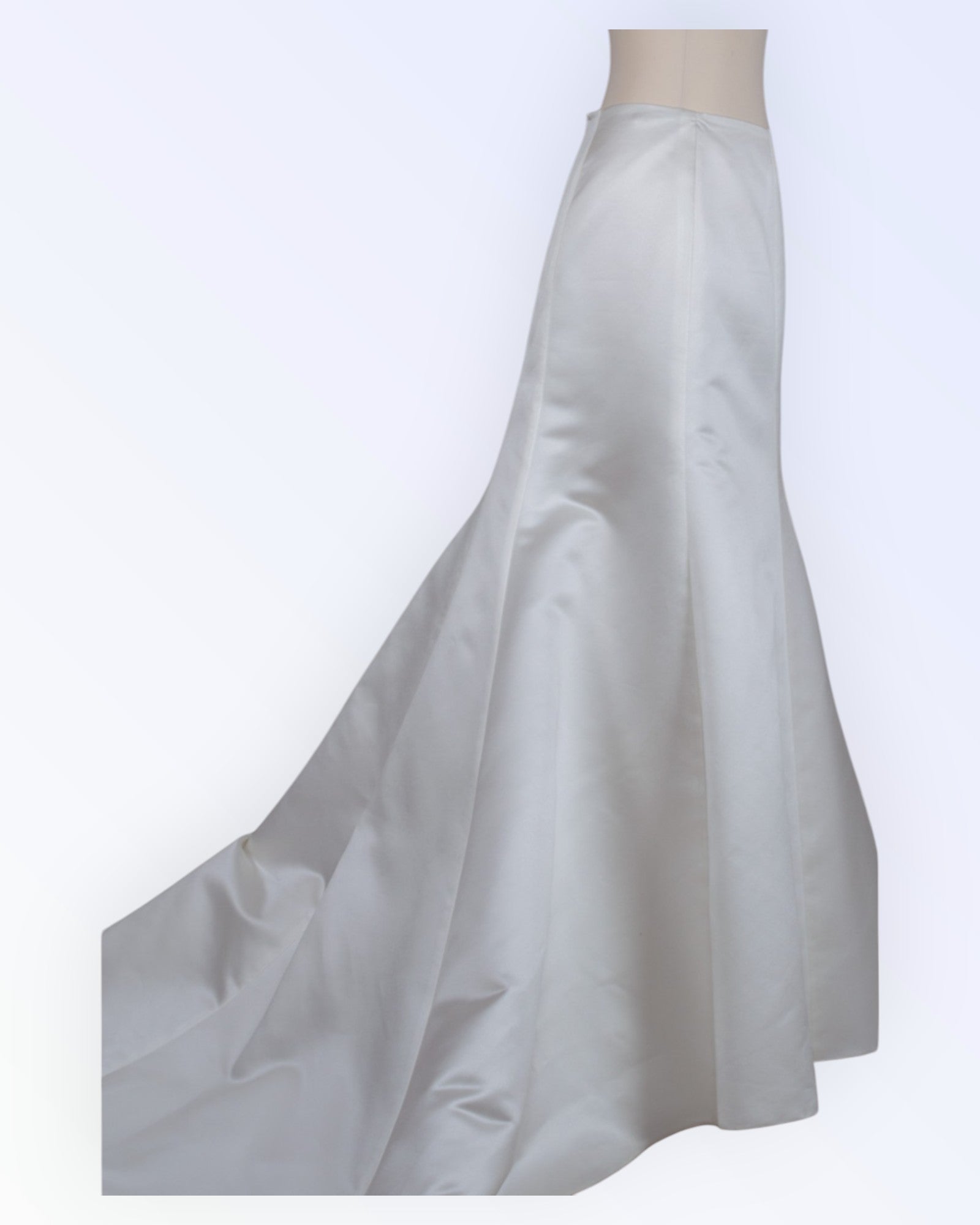 Off-white long skirt for the bride