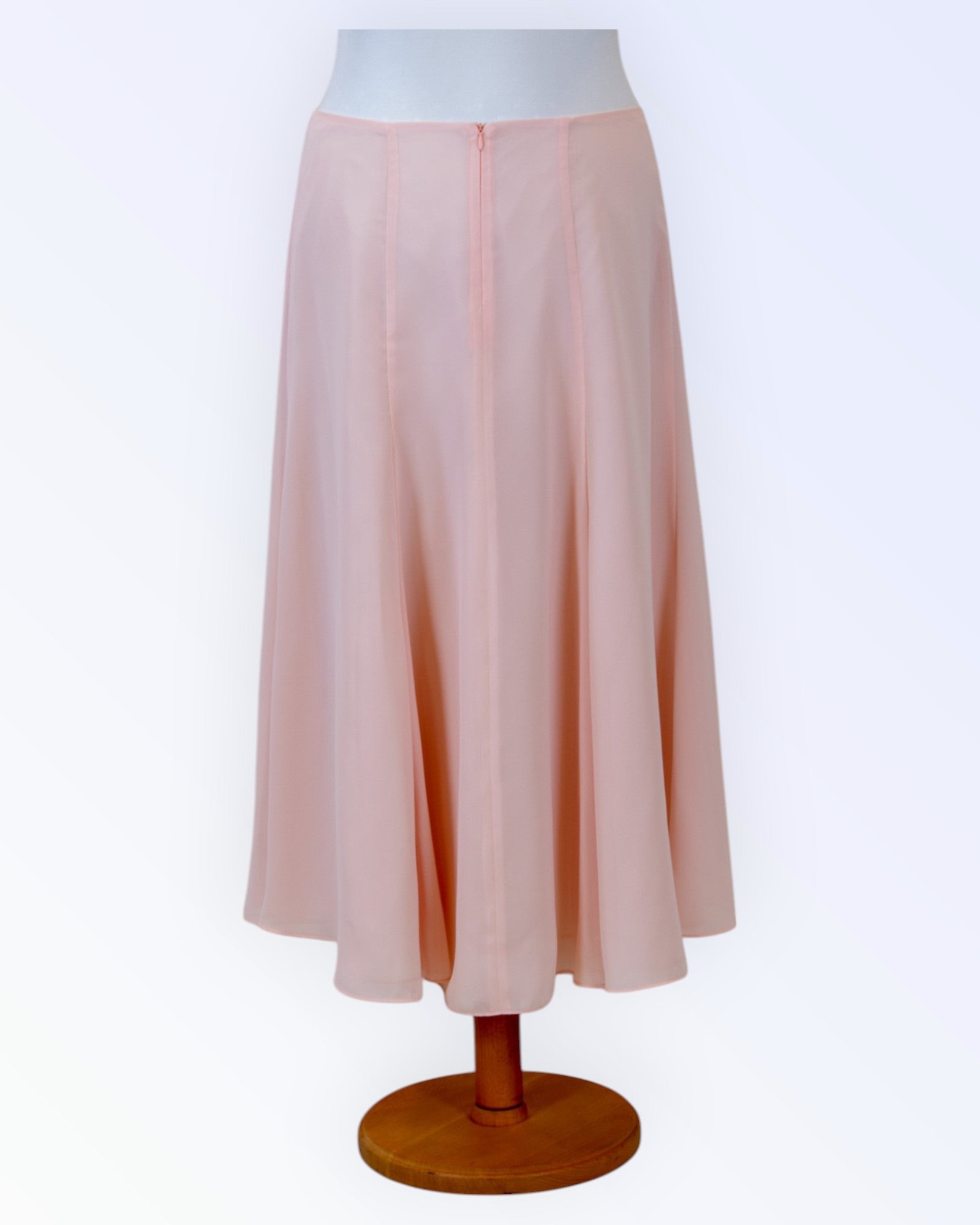 Pink chiffon skirt