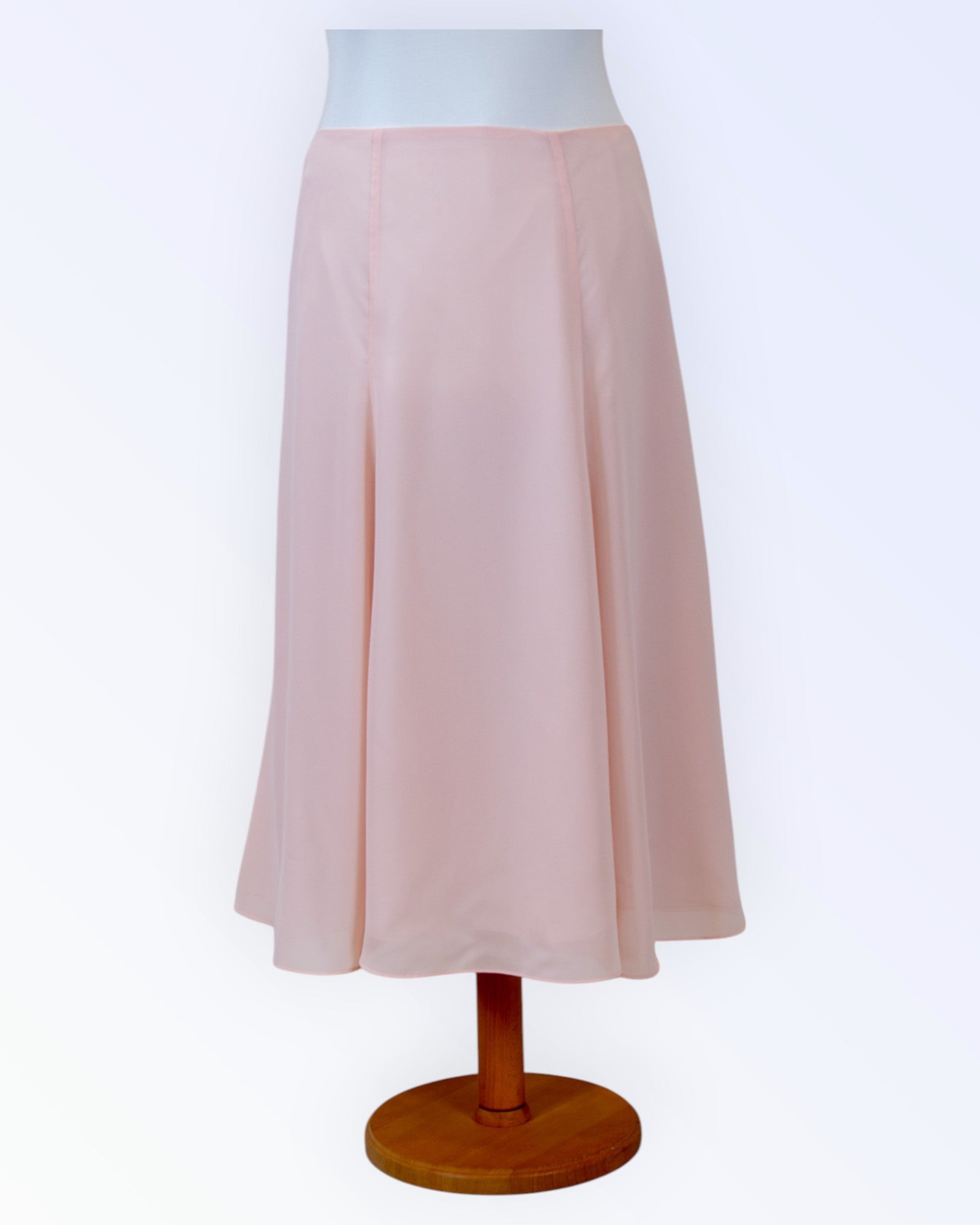 Pink chiffon skirt
