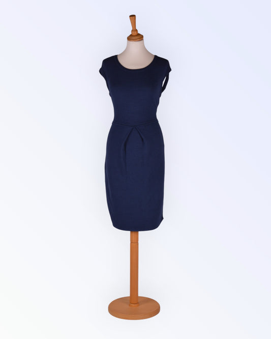 Max&Co navy blue knit dress