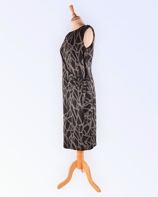 Sti straight-cut knit dress