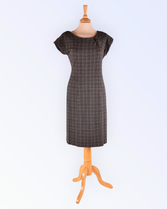 Sti straight-cut knit dress