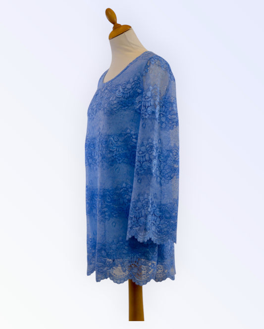 M&G light blue lace tunic