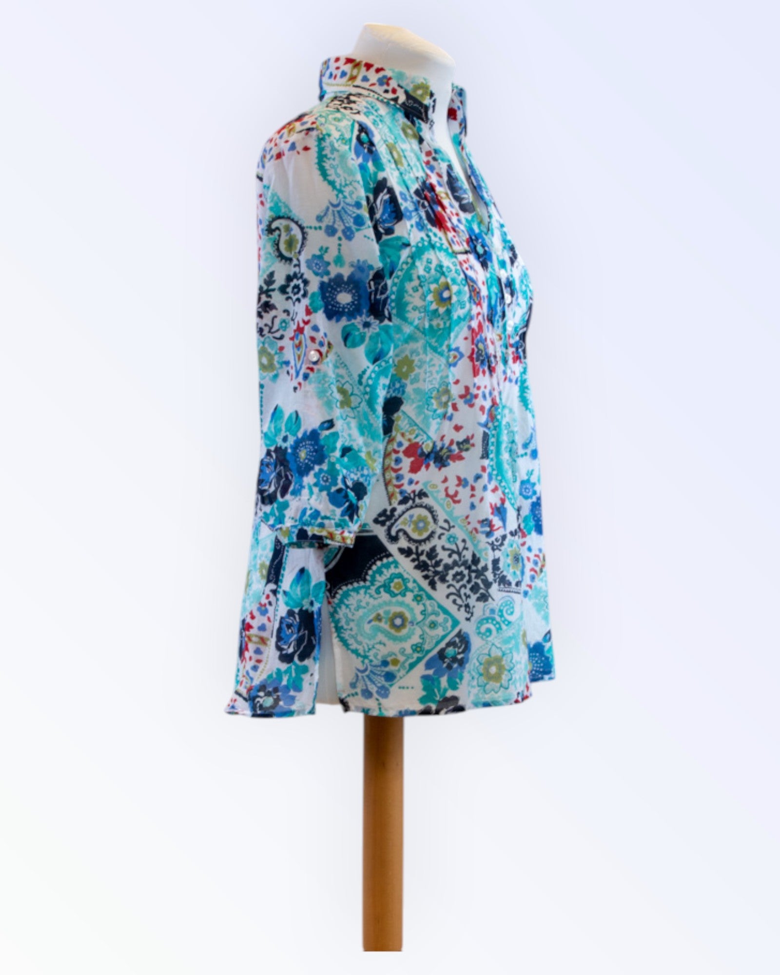 Peter Hahn floral summer blouse