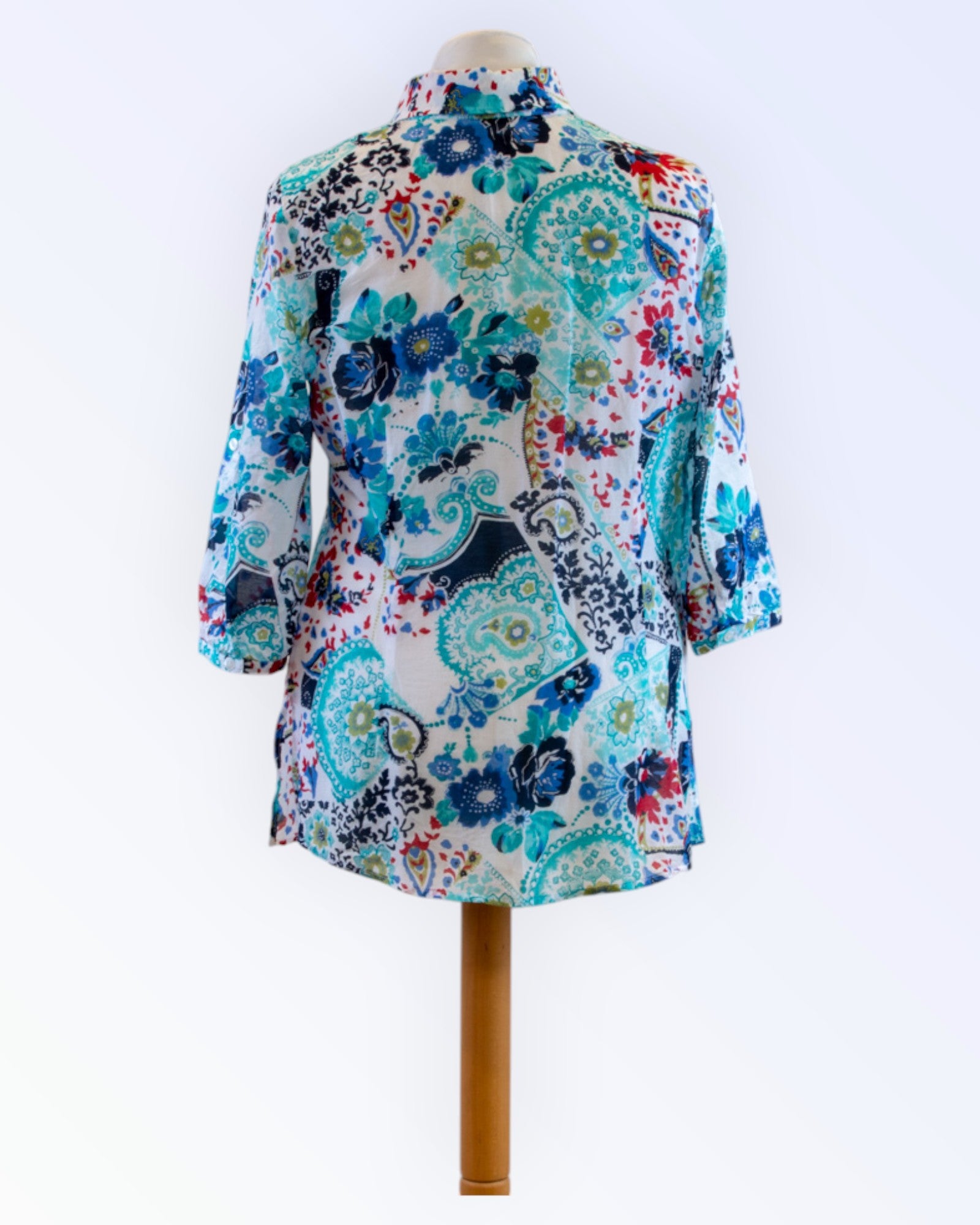Peter Hahn floral summer blouse