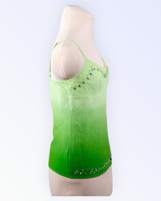 Papaya green summer top