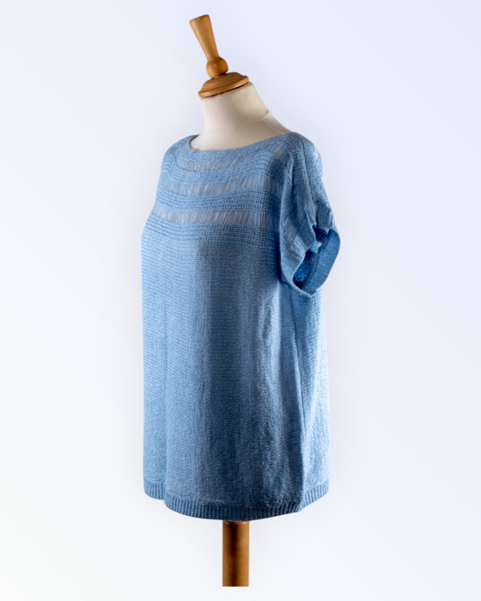 Imitz vaaleansininen neule